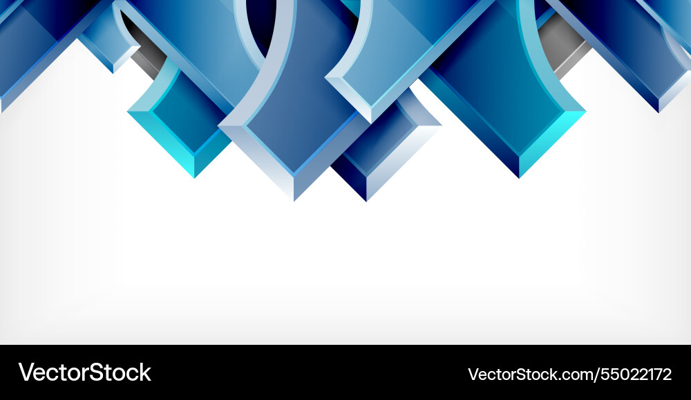Square arrow shapes with round elements vector image