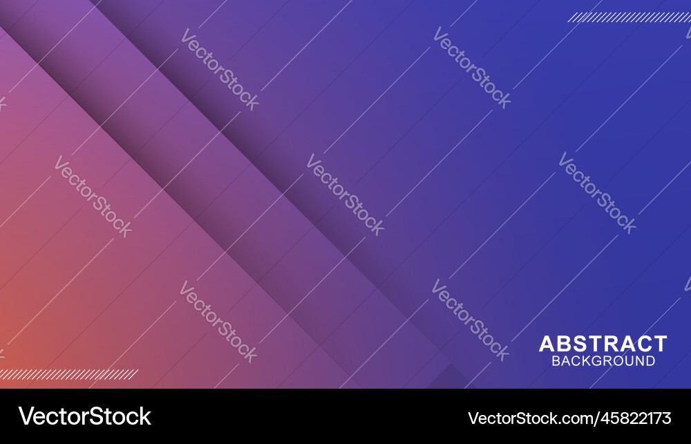 Abstract 3d lines background with layered design vector image