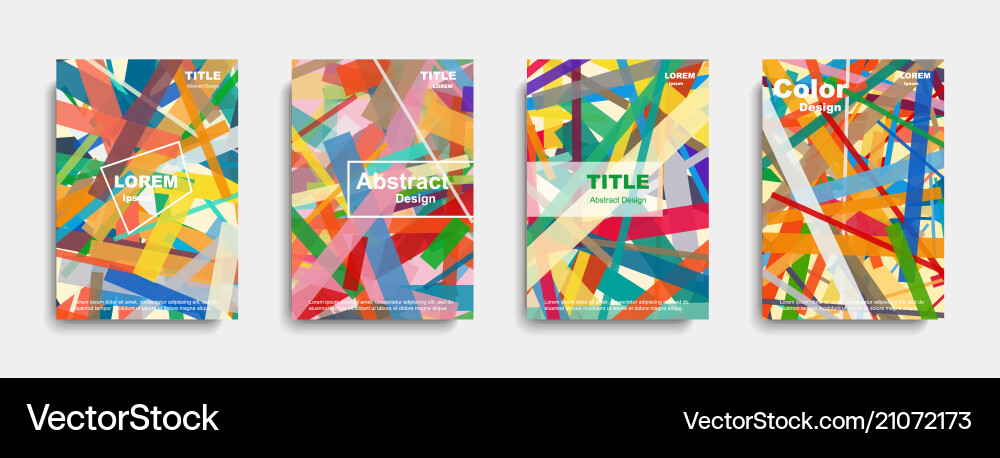 Abstract Colorful Pattern Backgrounds vector image