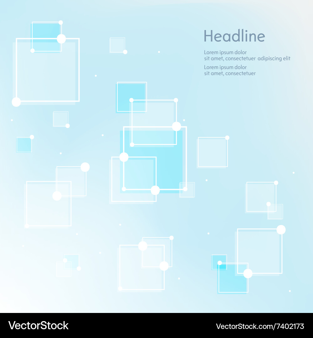 Abstract squares background vector image