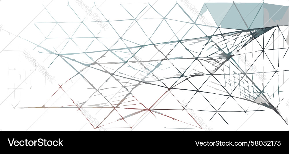 Complex Intersecing Web Pattern Vektorbild