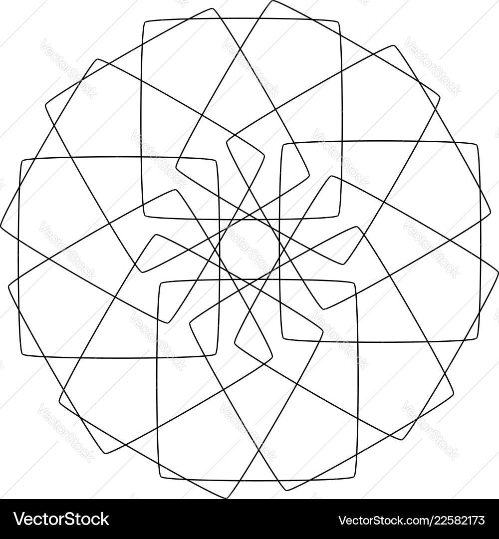 Different linear geometric objects random Different linear geometric objects random vector image
