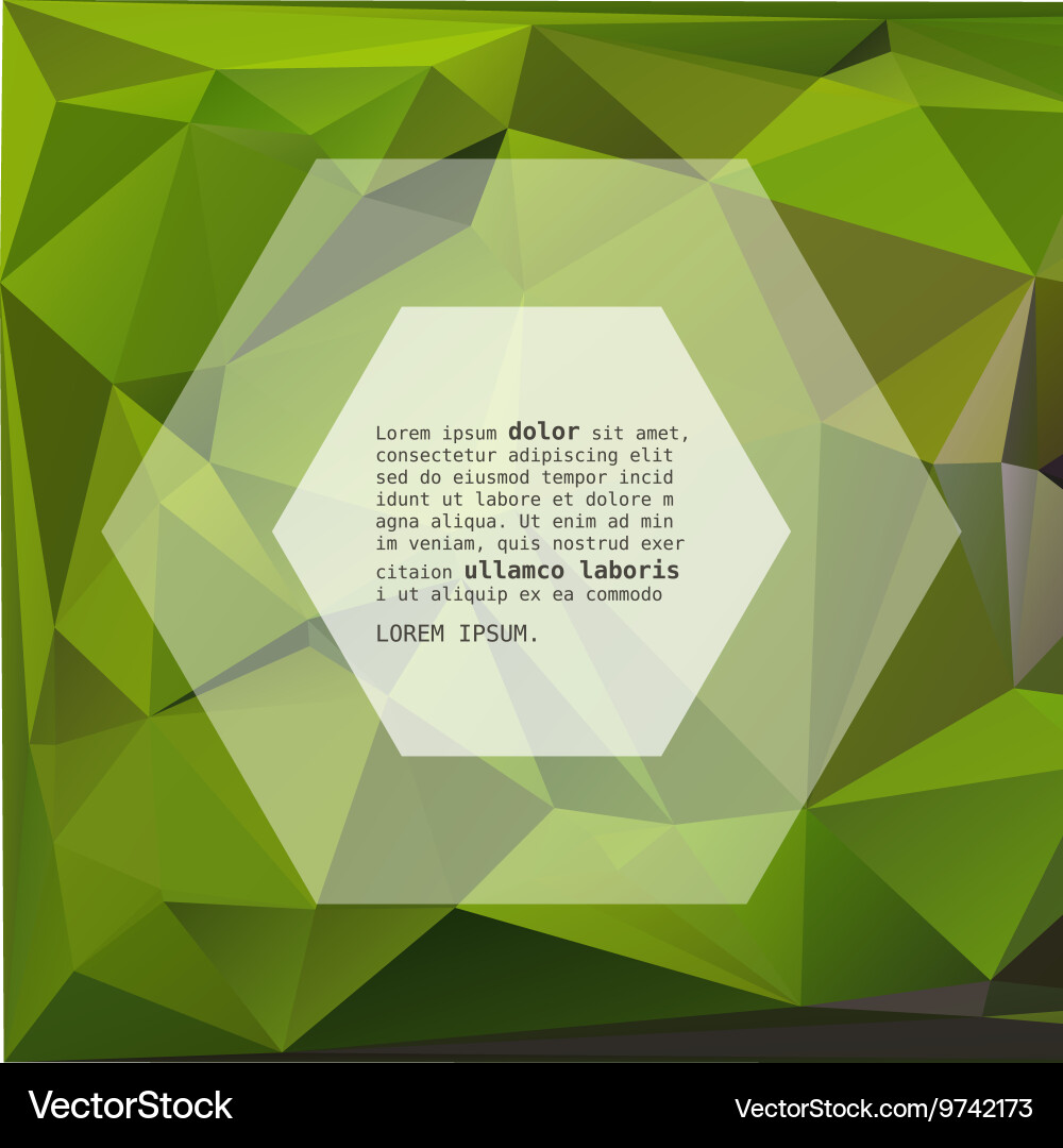 Geometric triangular abstract background vector image