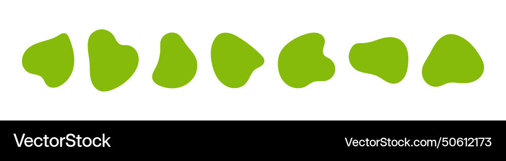 Incorrect blob shapes Incorrect blob shapes vector image