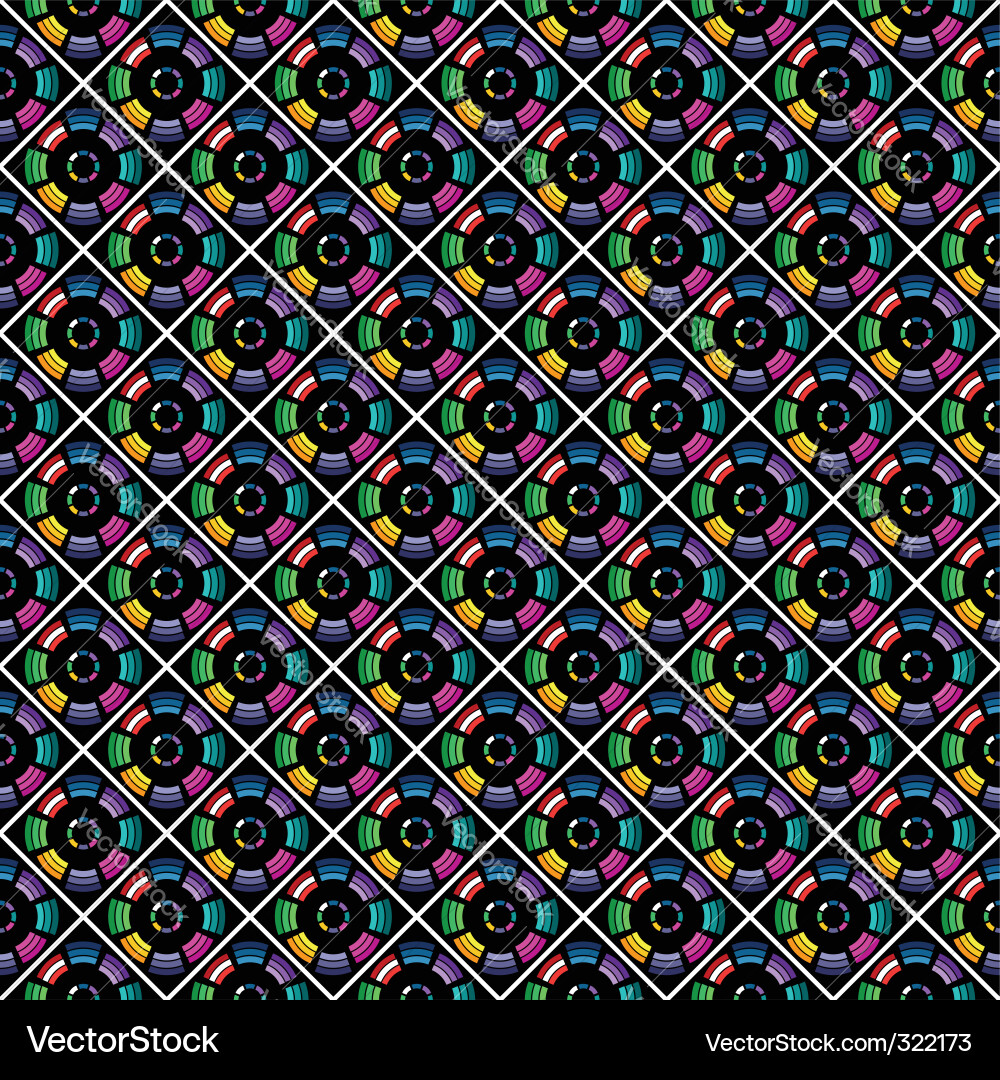 Intricate Multicolor Pattern vector image