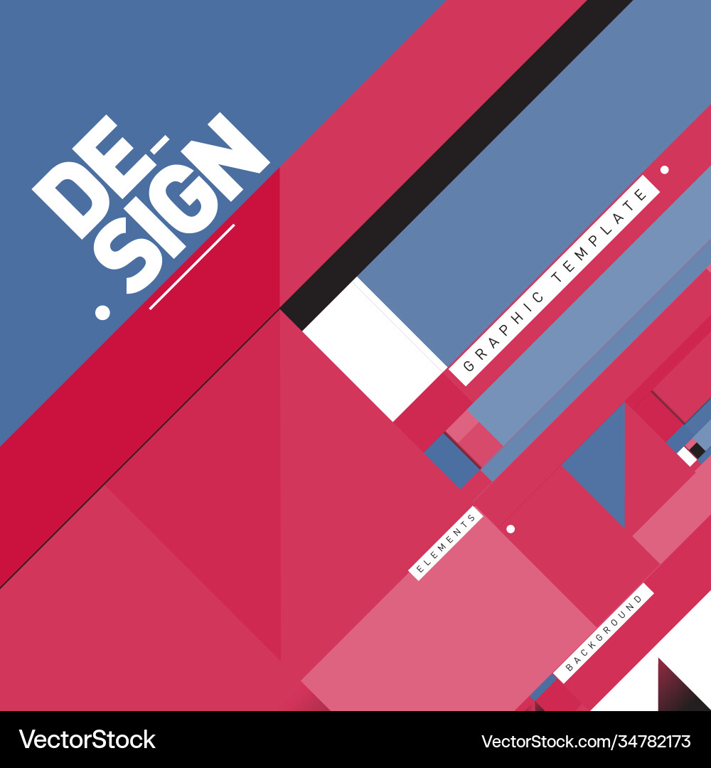 Modern colorful background material design vector image