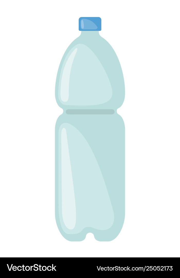 Plastic bottle icon isolated on white background Plastic bottle icon isolated on white background vector image