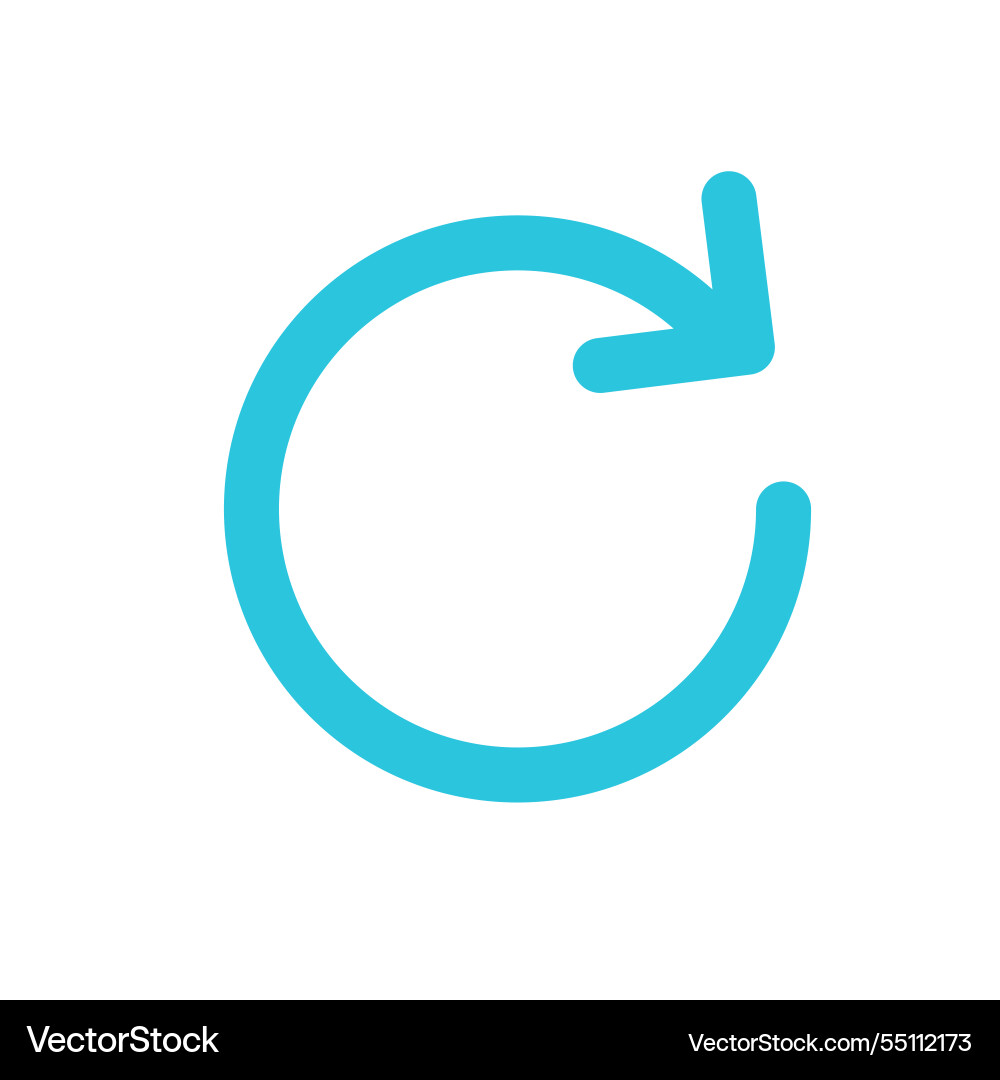 Reload icon synchronize and refresh isolated Reload icon synchronize and refresh isolated vector image