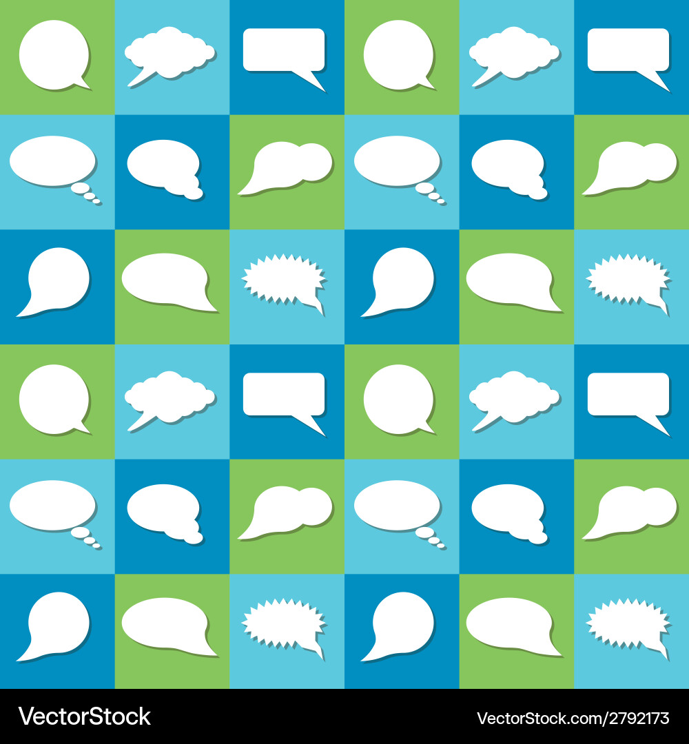 Speech Bubbles Pattern vector image