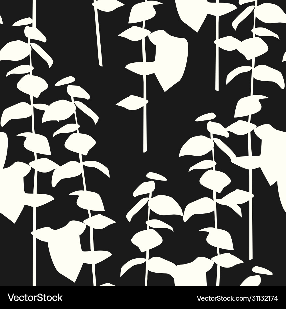 Artistic seamless pattern with abstract leaves Artistic seamless pattern with abstract leaves vector image