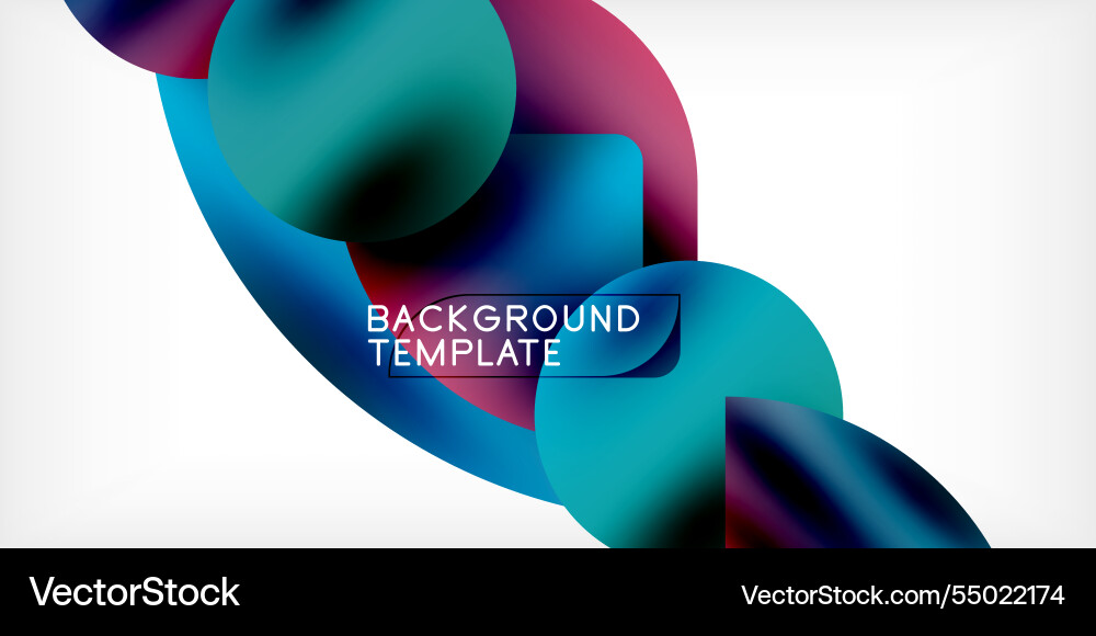 Bright circles with shadows abstract background Bright circles with shadows abstract background Vector Image