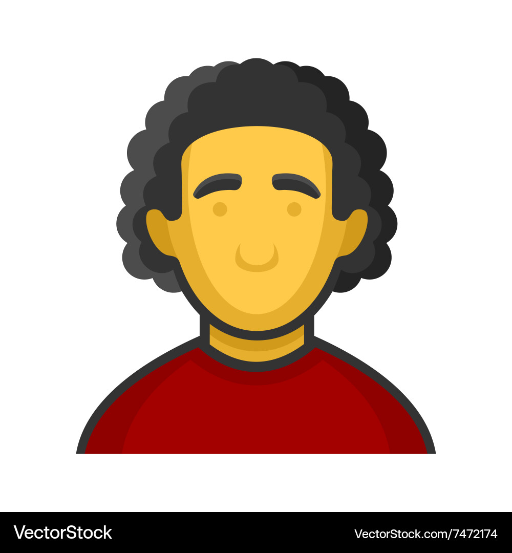 Businessman or programmer avatar profile userpic vector image