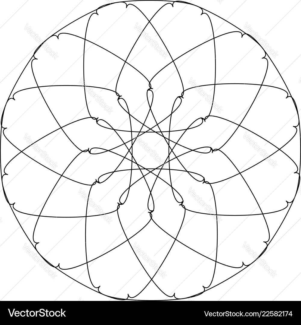 Different linear geometric objects random Vector Image