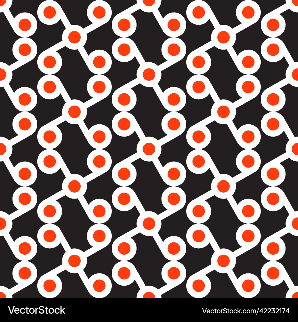 Minimalist circle seamless pattern Minimalist circle seamless pattern vector image