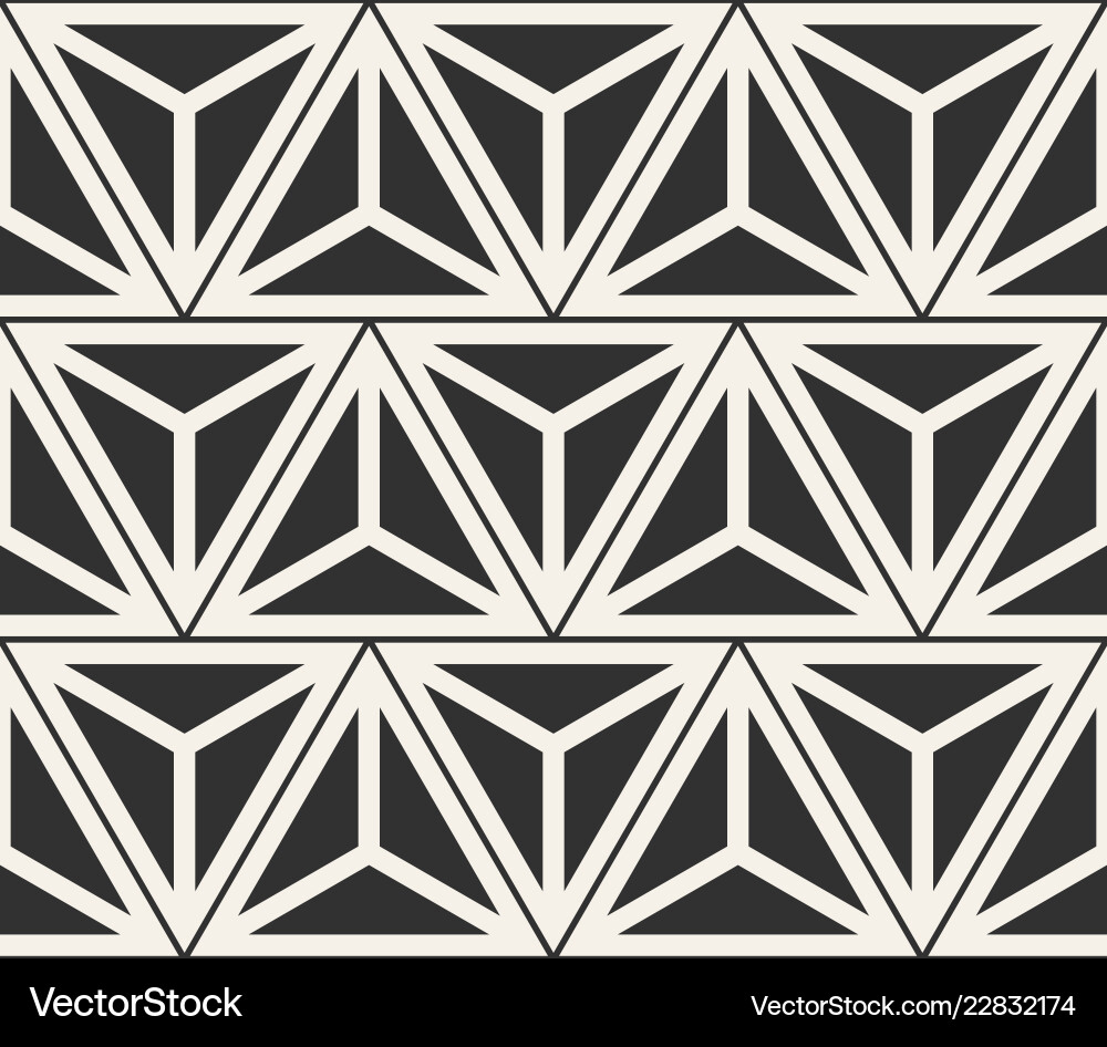 Modern Geometric Triangle Pattern vector image