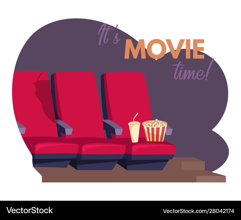 Seine Filmzeit Banner Vorlage Seine Filmzeit Banner Vorlage vektorbild