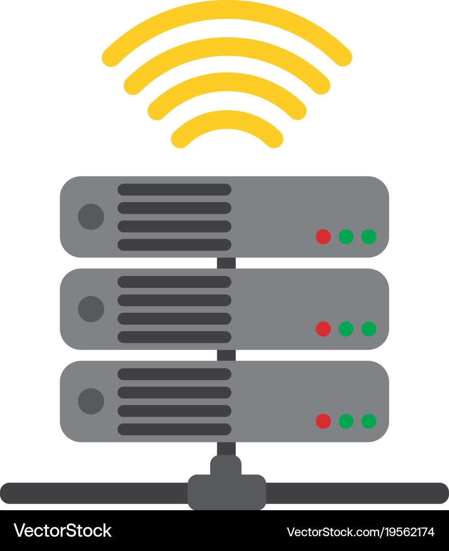 Web hosting design Vector Image