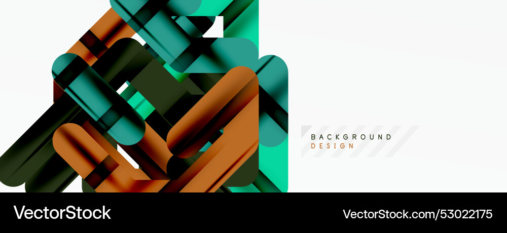 Abstract background - colorful lines composition Vector Image