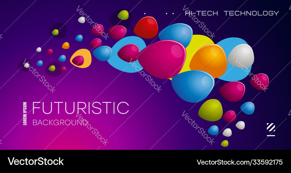 Abstract multicolored gradient shapes Abstract multicolored gradient shapes vector image