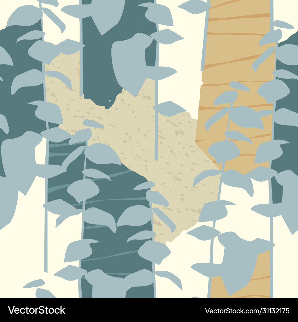 Artistic seamless pattern with abstract leaves Artistic seamless pattern with abstract leaves vector image