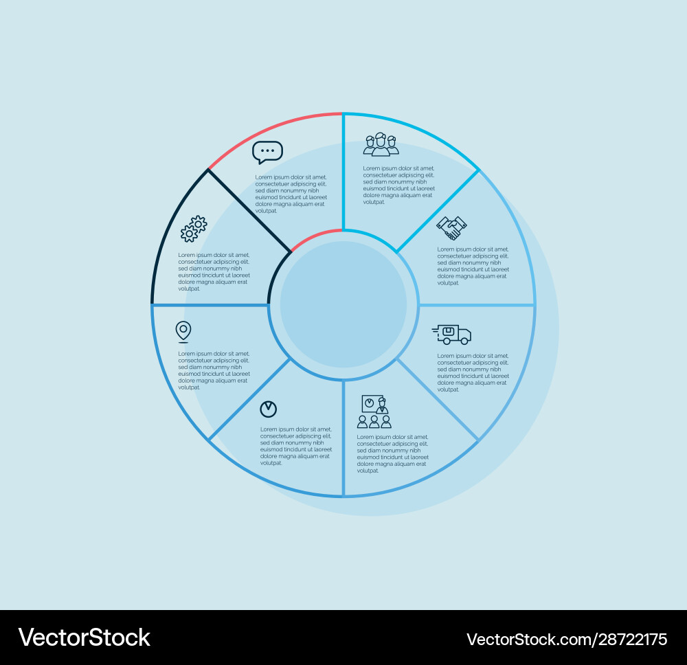 Colorful design for workflow layout Vector Image