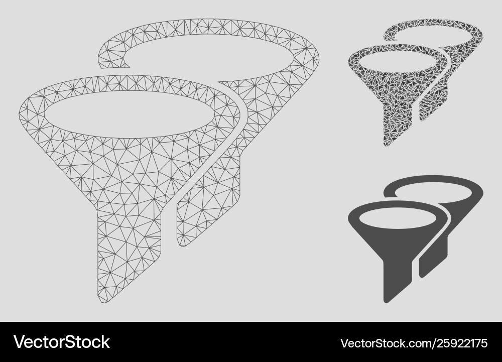Filters mesh carcass model and triangle Filters mesh carcass model and triangle Vector Image
