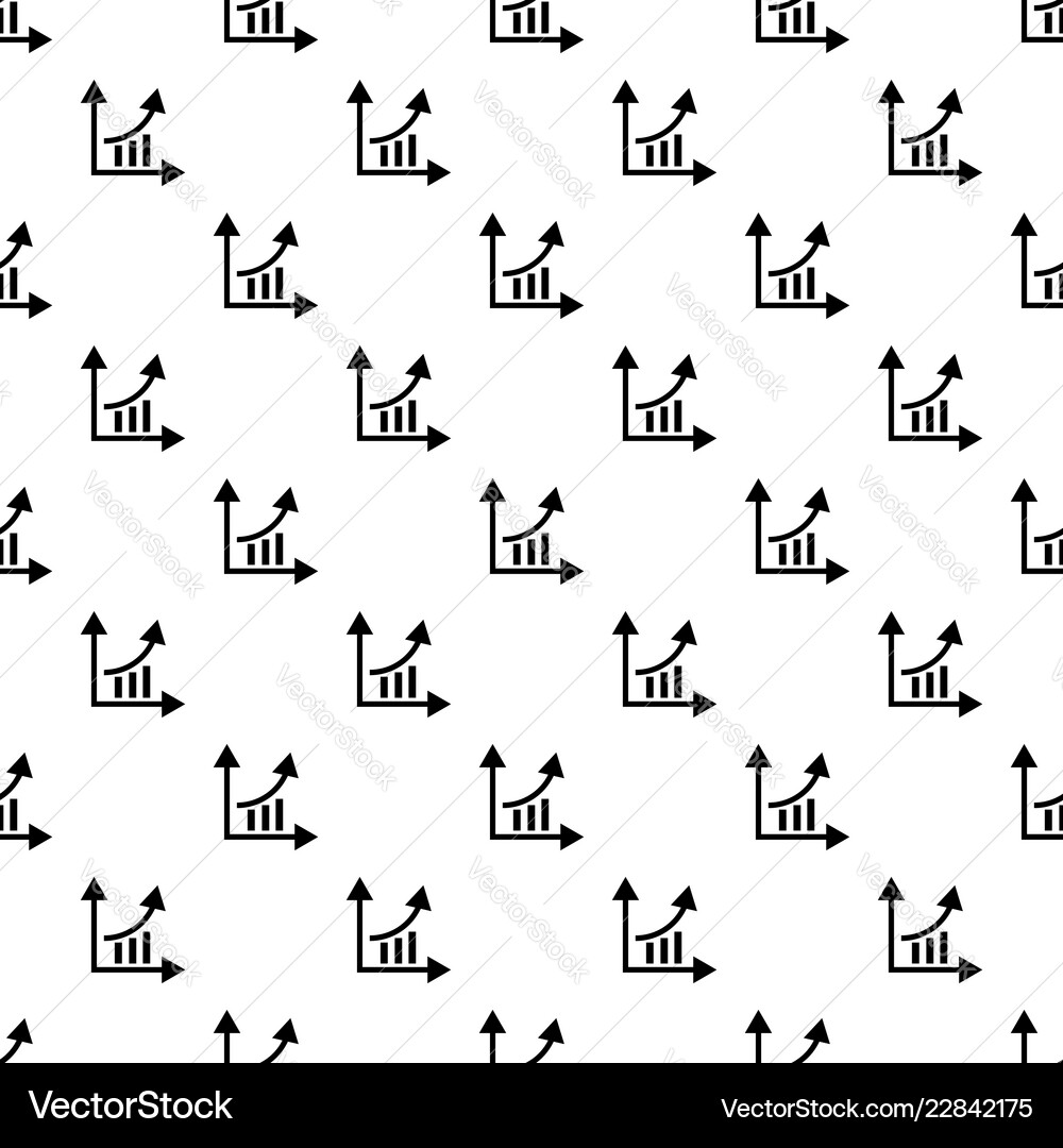 Finance graph chart pattern seamless Finance graph chart pattern seamless vector image