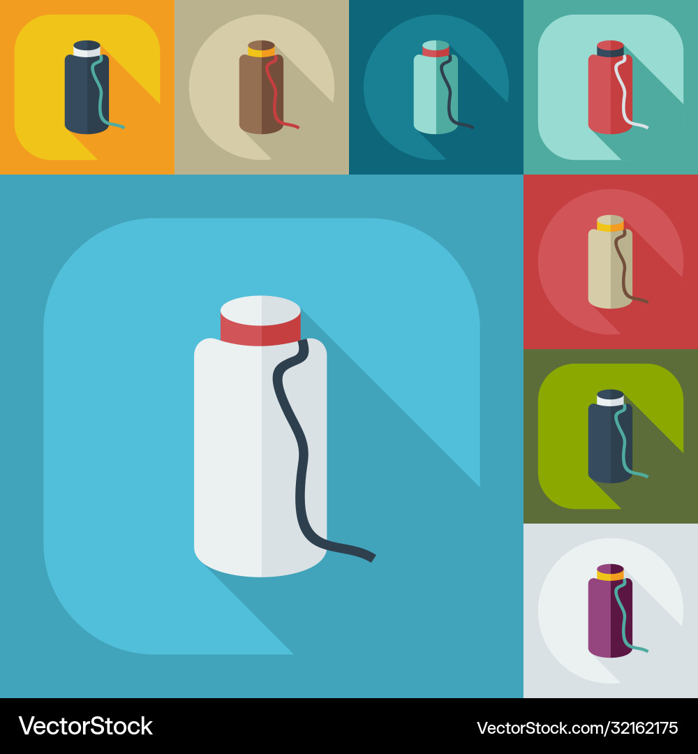 Flat modern design with shadow icons thread Flat modern design with shadow icons thread Vector Image