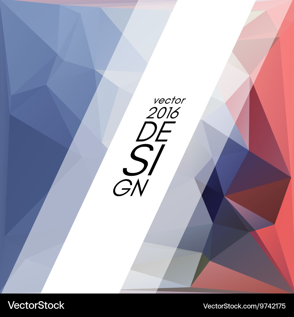 Geometric triangular abstract background vector image