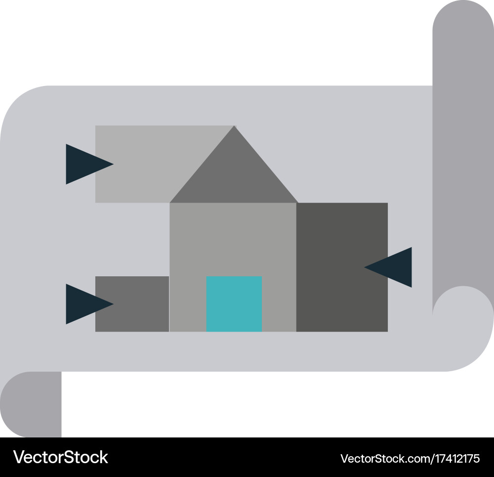 Graph on paper icon image vector image