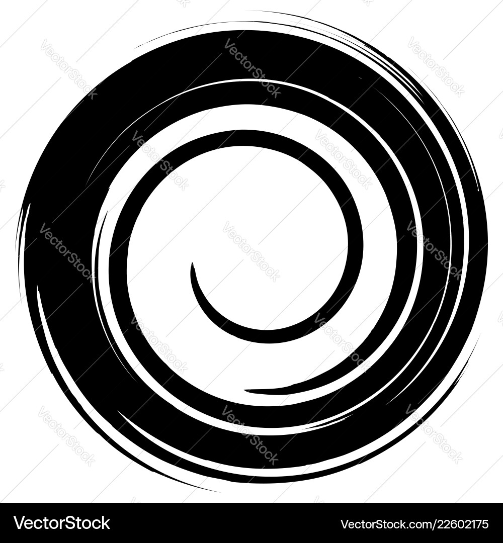 Grungy smeared circle abstract splash shape Grungy smeared circle abstract splash shape Vector Image