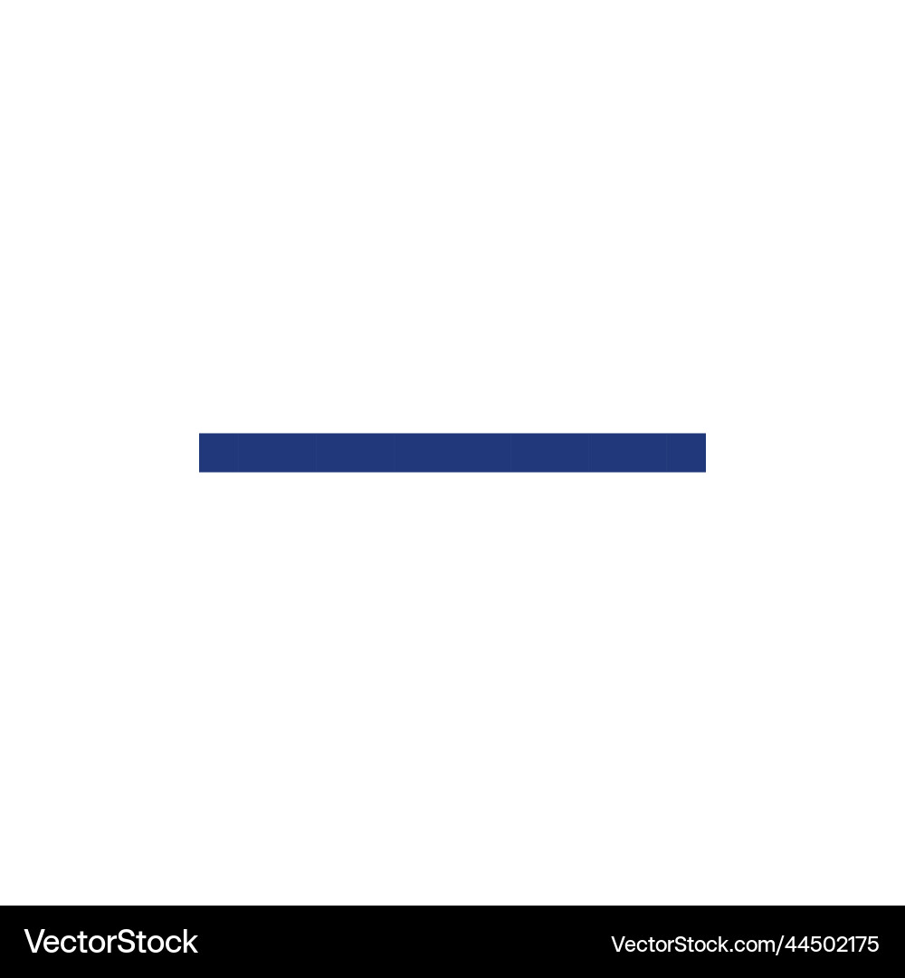 Minus pixelated rgb color ui icon Minus pixelated rgb color ui icon vector image