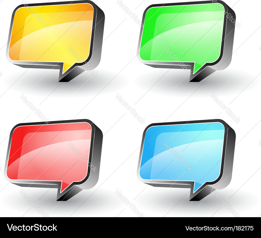 Speech Bubbles Communication Vector Image