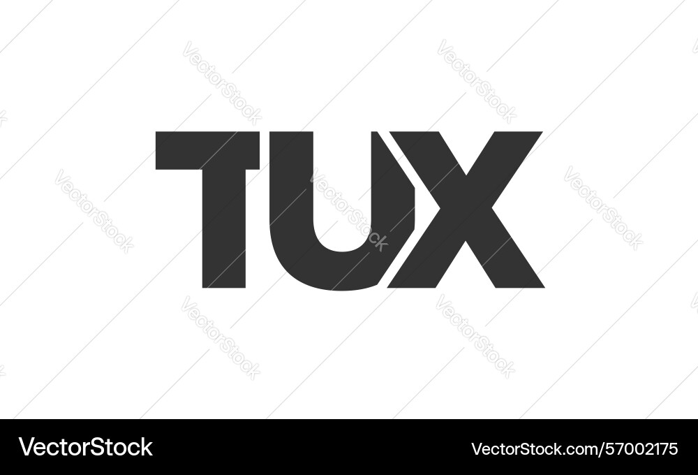 Tux logo design template with strong and modern Vector Image