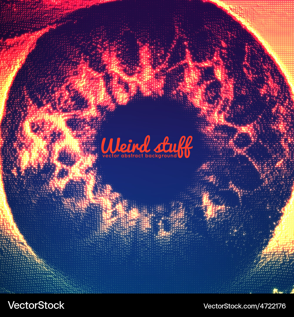 Abstract point mesh background vector image