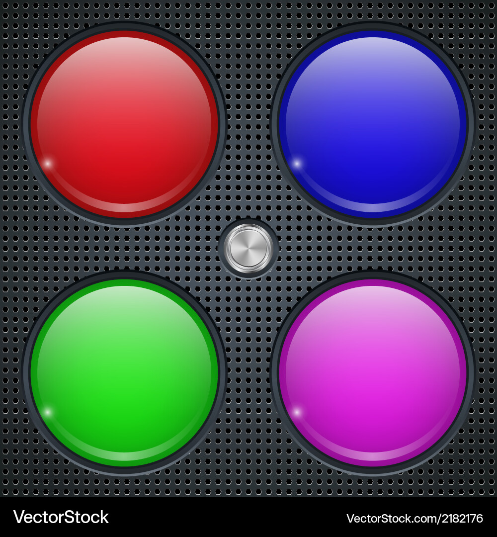 Application buttons template Vector Image