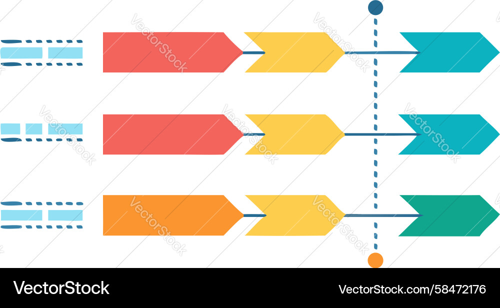 Bar Chart with Icons - Data Comparison Vector Image