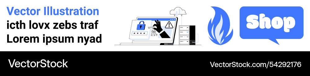 E-commerce security and cloud computing E-commerce security and cloud computing vector image