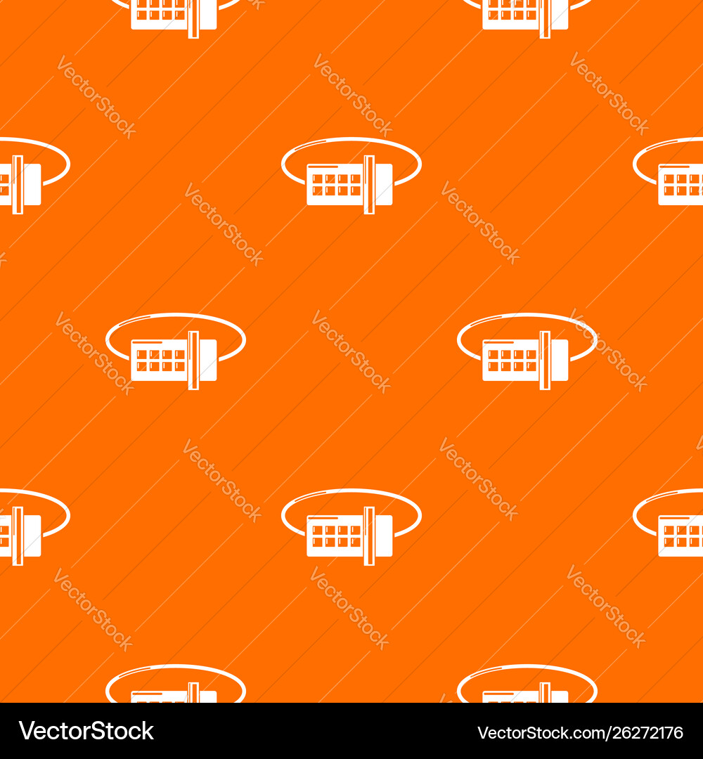 Lock code pattern orange Lock code pattern orange Vector Image