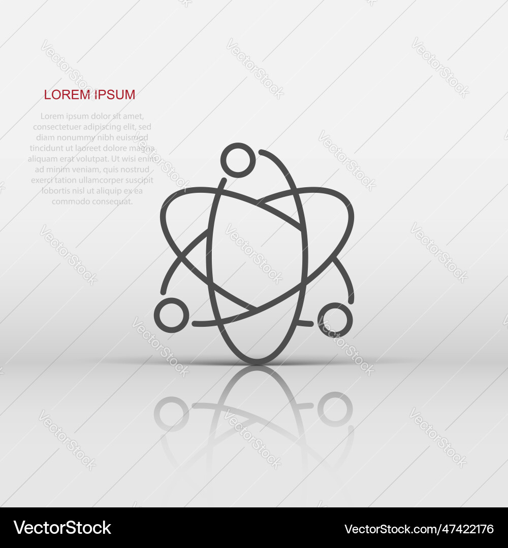Science icon in flat style dna cell on white Science icon in flat style dna cell on white vector image