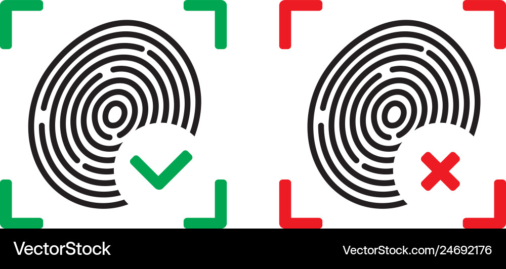 Unique fingerprint or thumbprint sign icon Unique fingerprint or thumbprint sign icon vector image