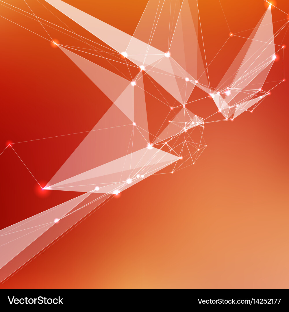 Abstract red mesh background vector image