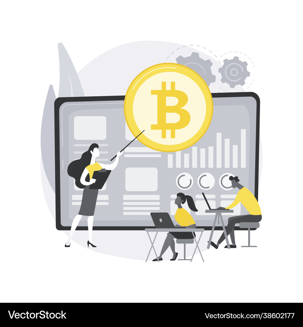 Cryptocurrency trading courses abstract concept – Royalty-Free Vector |  VectorStock