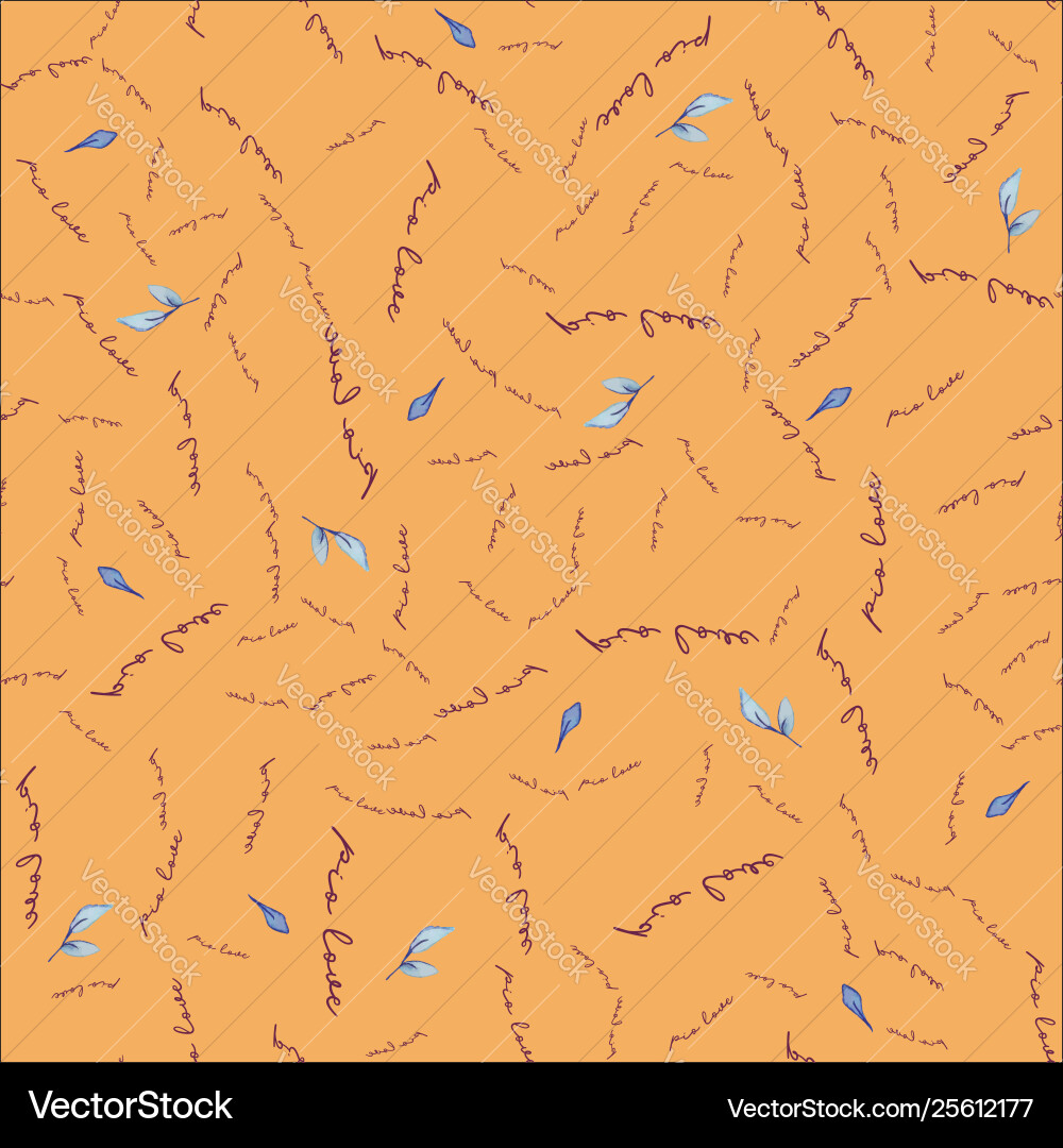Leaves seamless repeat print pattern tile Vector Image