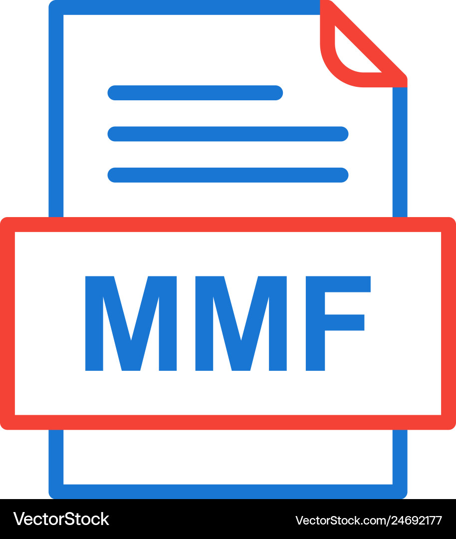 Mmf file document icon Vector Image