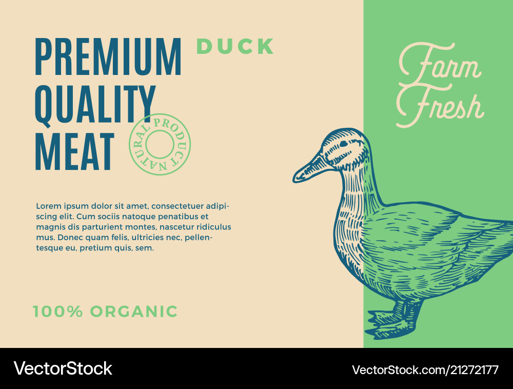 Premium quality duck meat abstract Premium quality duck meat abstract vector image