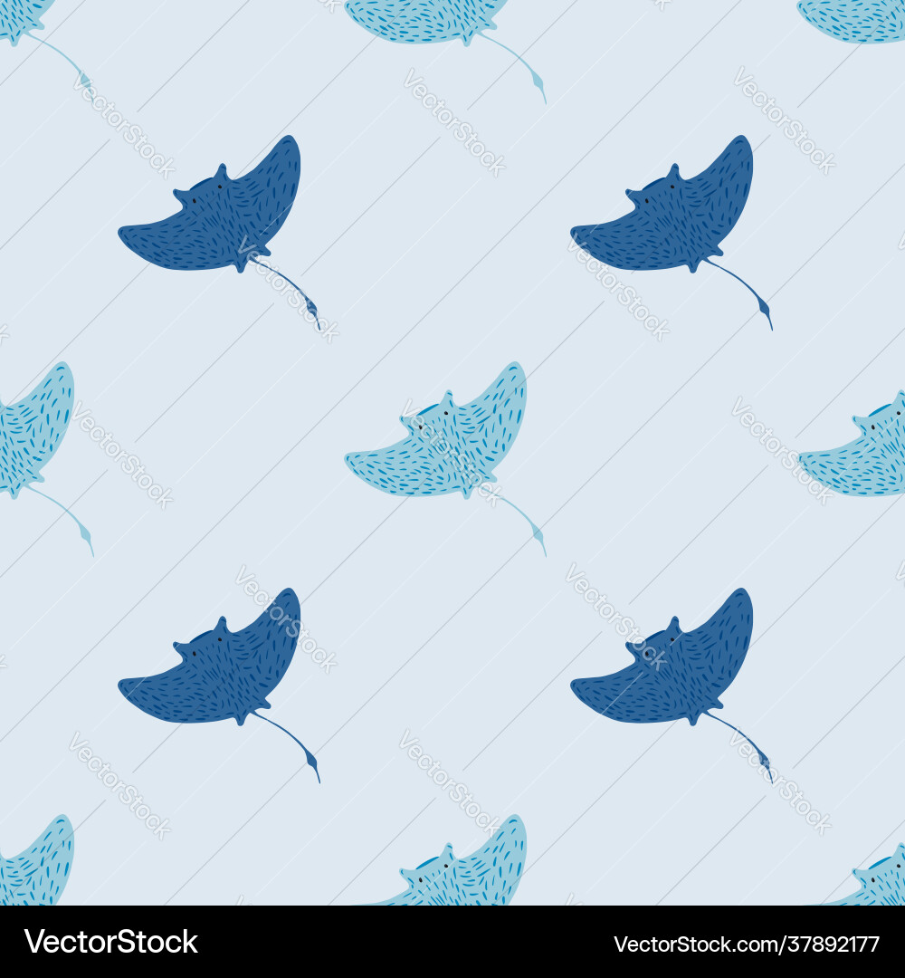 Seamless pattern in minimalistic style with ocean Vector Image