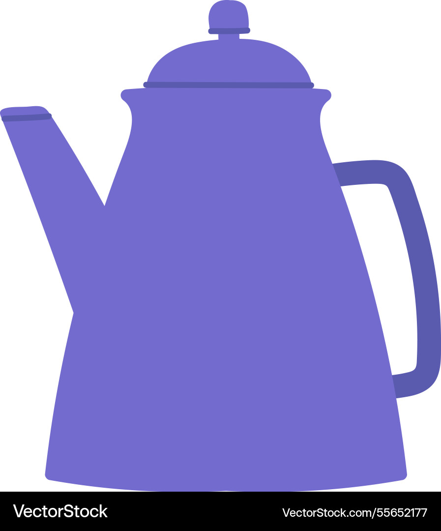 Tea kettle kitchenware Tea kettle kitchenware vector image