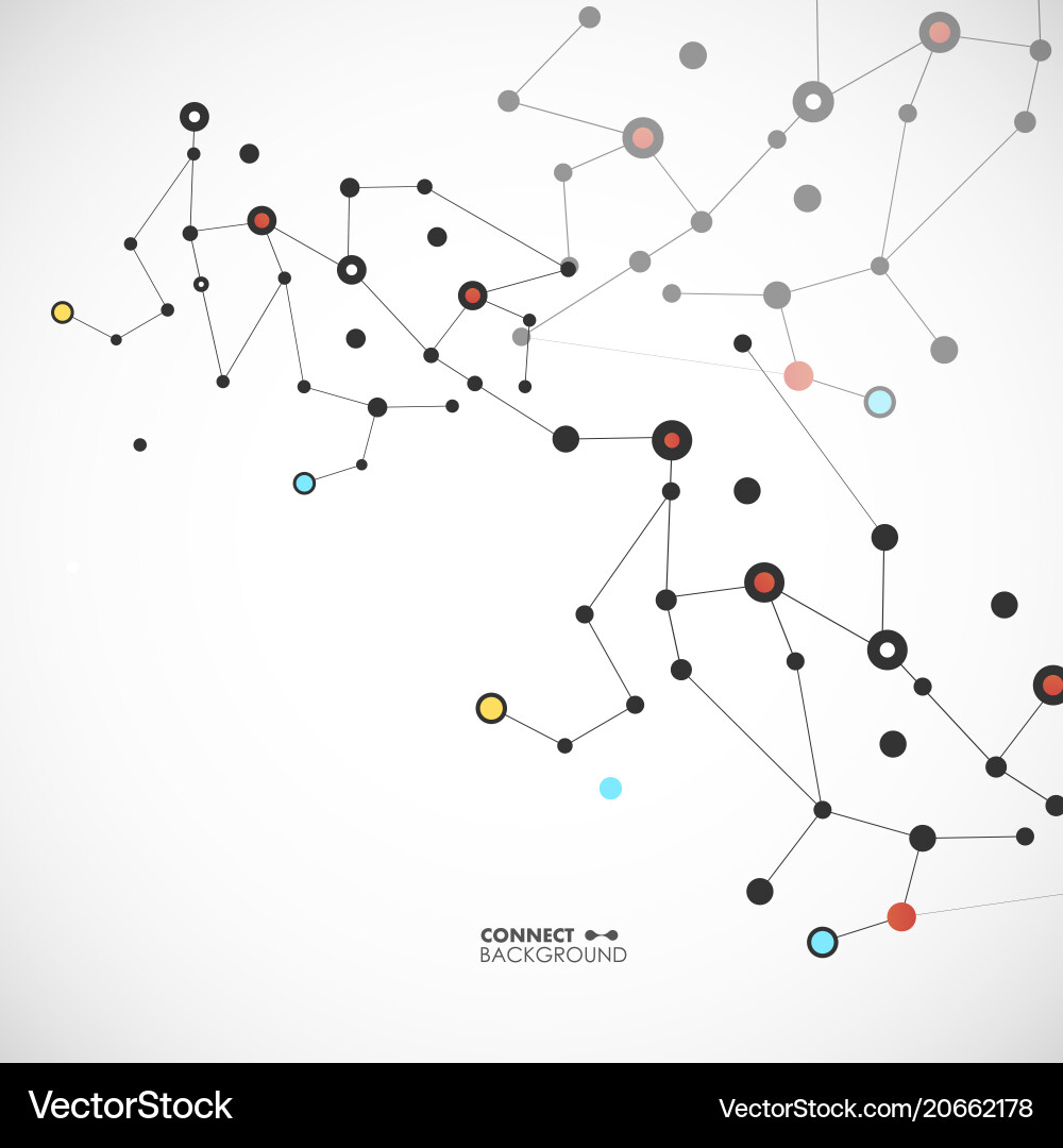 Abstract molecule structure and network Abstract molecule structure and network Vector Image