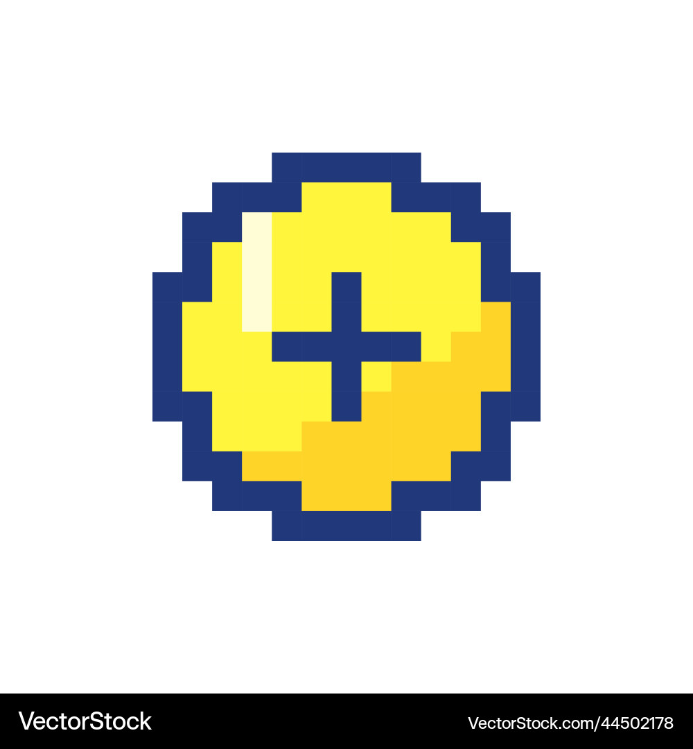 Add button pixelated rgb color ui icon Add button pixelated rgb color ui icon vector image